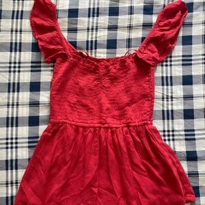 red Hollister blouse